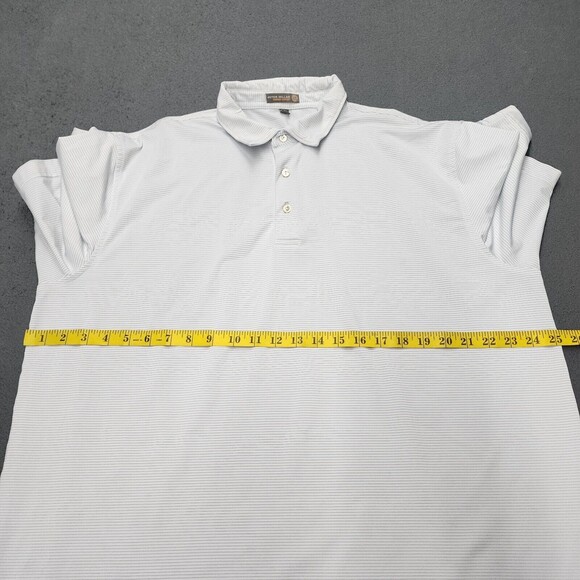 Peter Millar Men's Summer Comfort Striped Poly/Spandex Golf Shirt Size XL - Picture 8 of 10